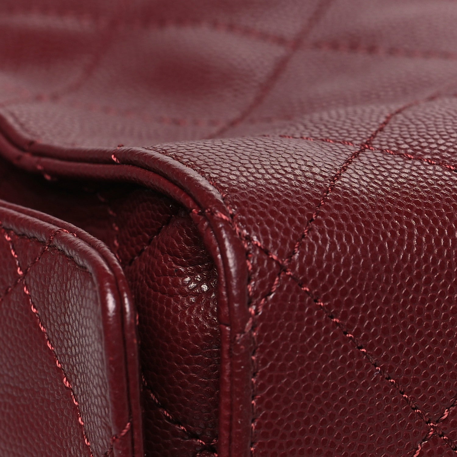 Chanel Caviar Quilted Medium Chanel 25 Handbag Burgundy 12 of 13