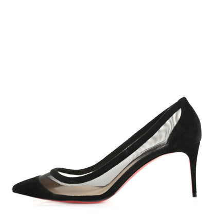 Christian Louboutin Veau Velours Rete Galativi 70 Pumps 39.5 Black 1 of 9