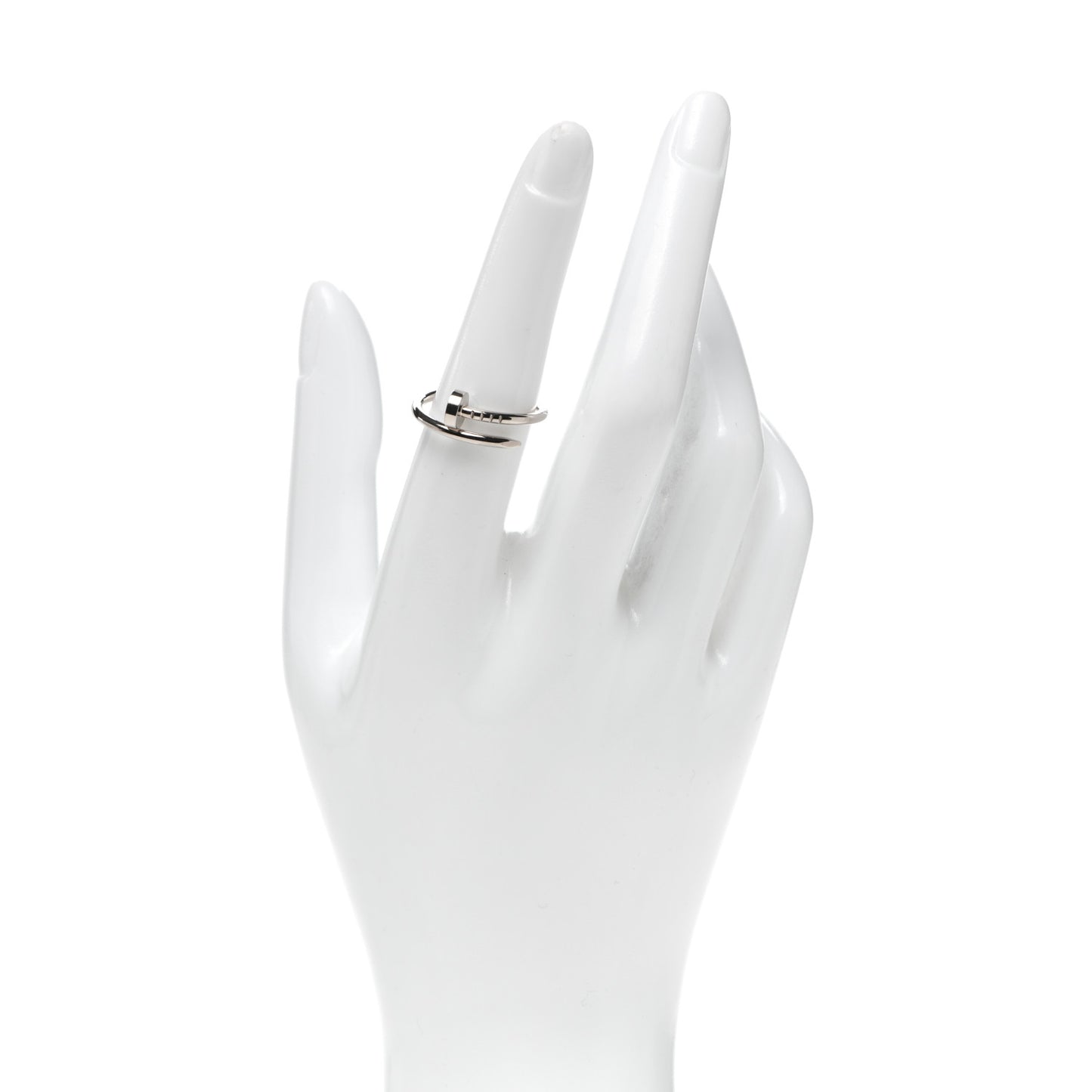 18K White Gold Small Juste Un Clou Ring 54 7