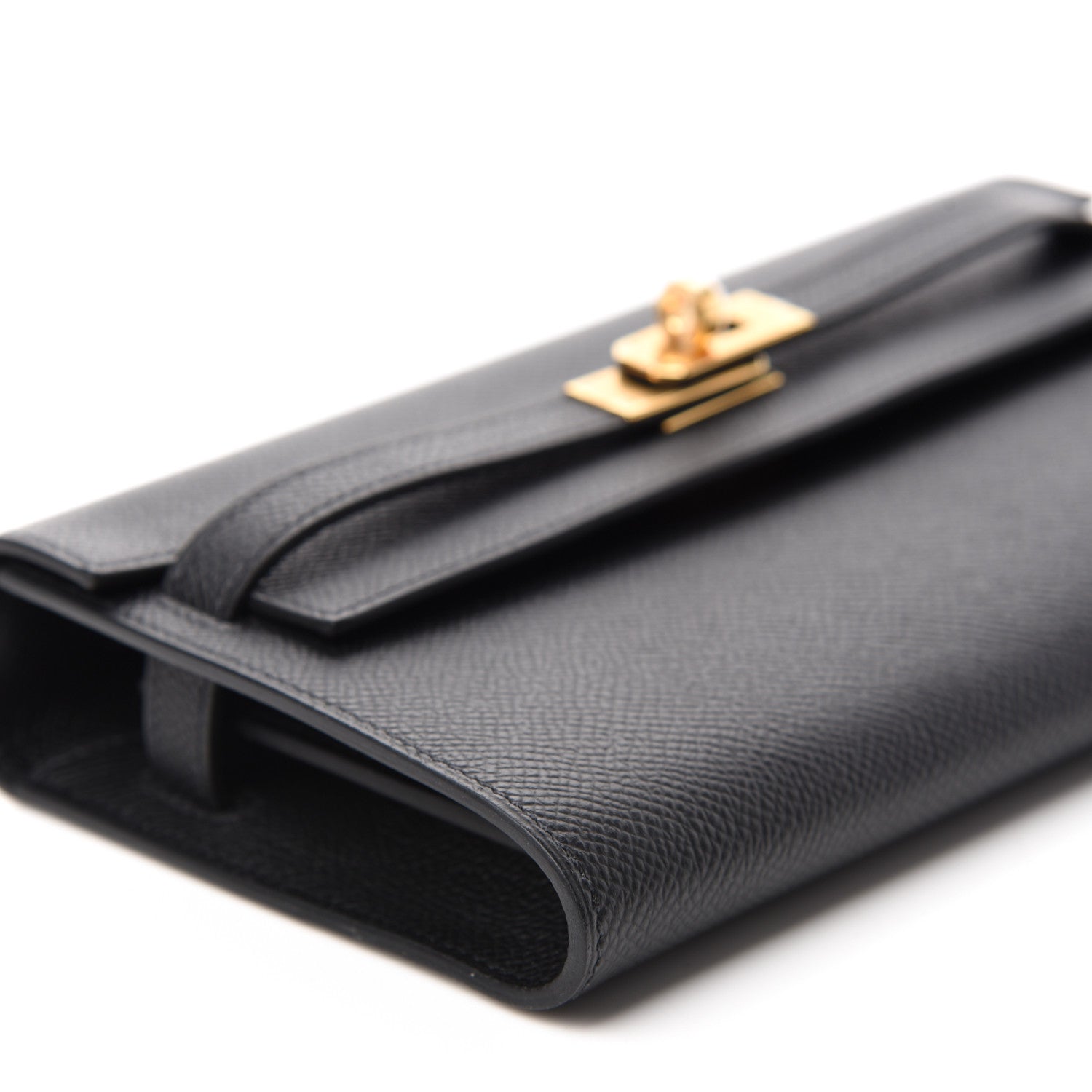 Hermes Epsom Kelly Wallet To Go Black 6 of 11