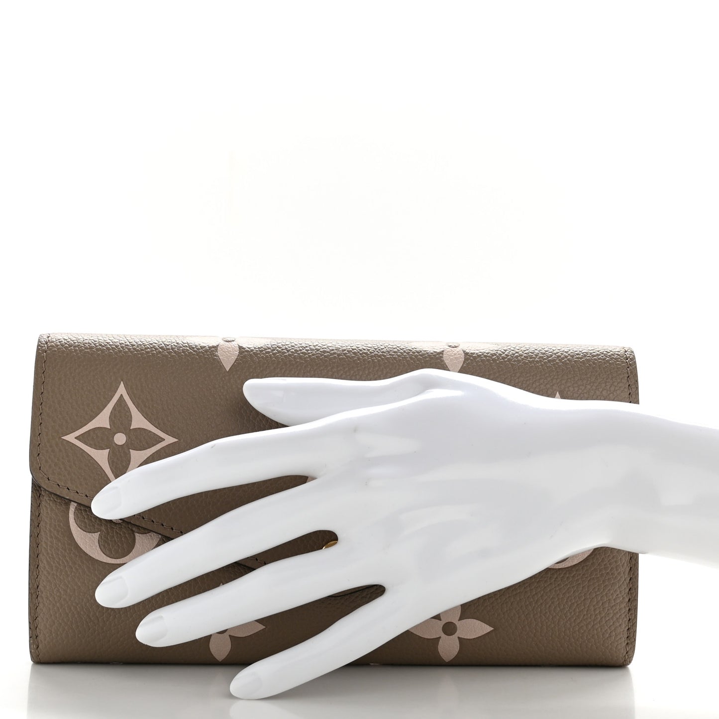 Empreinte Monogram Giant Sarah Wallet Tourterelle Creme