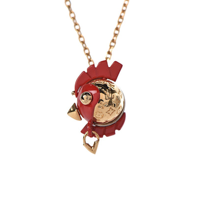 Louis Vuitton Vuittonite Rooster Necklace Gold 4 of 7