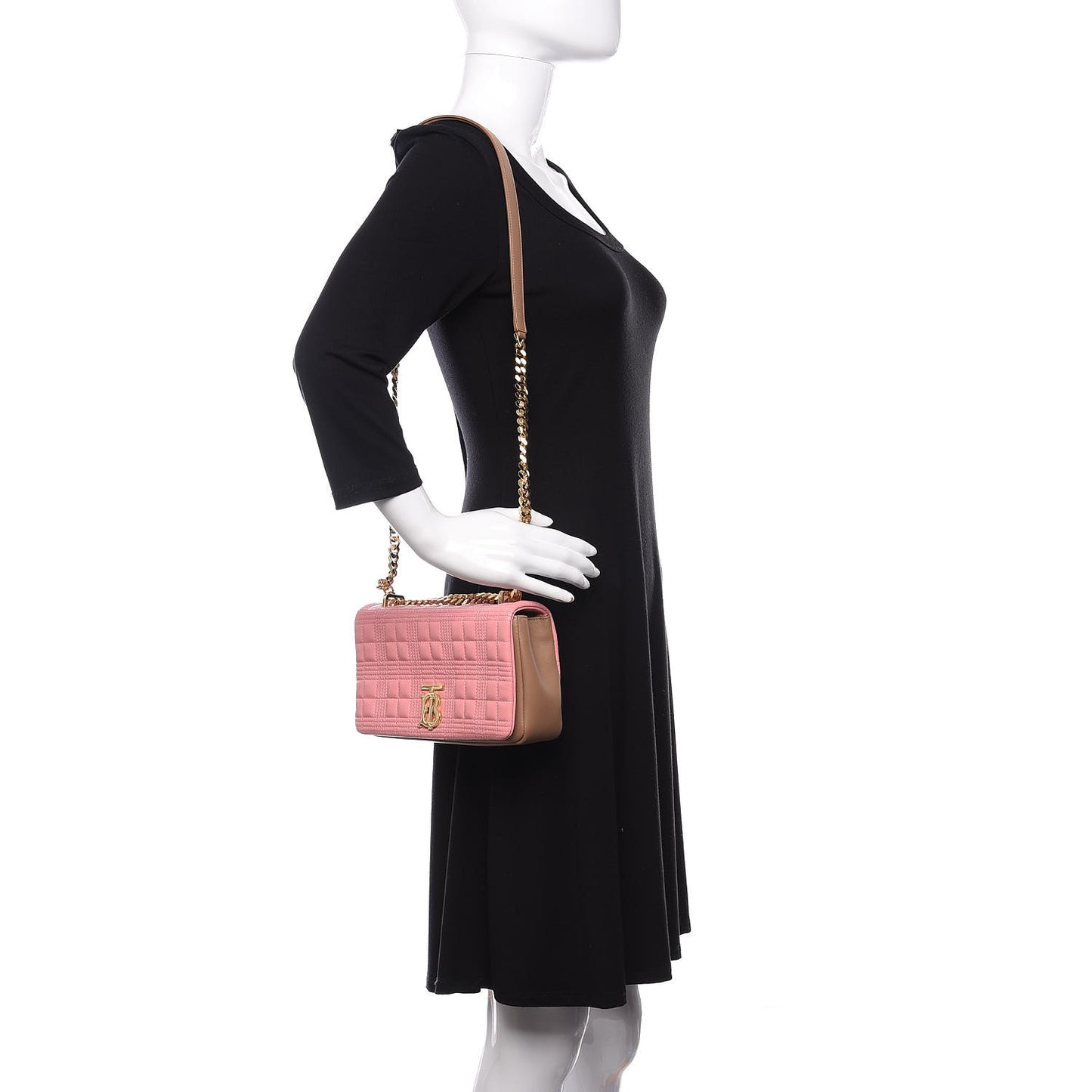Lambskin Quilted Small Lola Bag Peony Camel