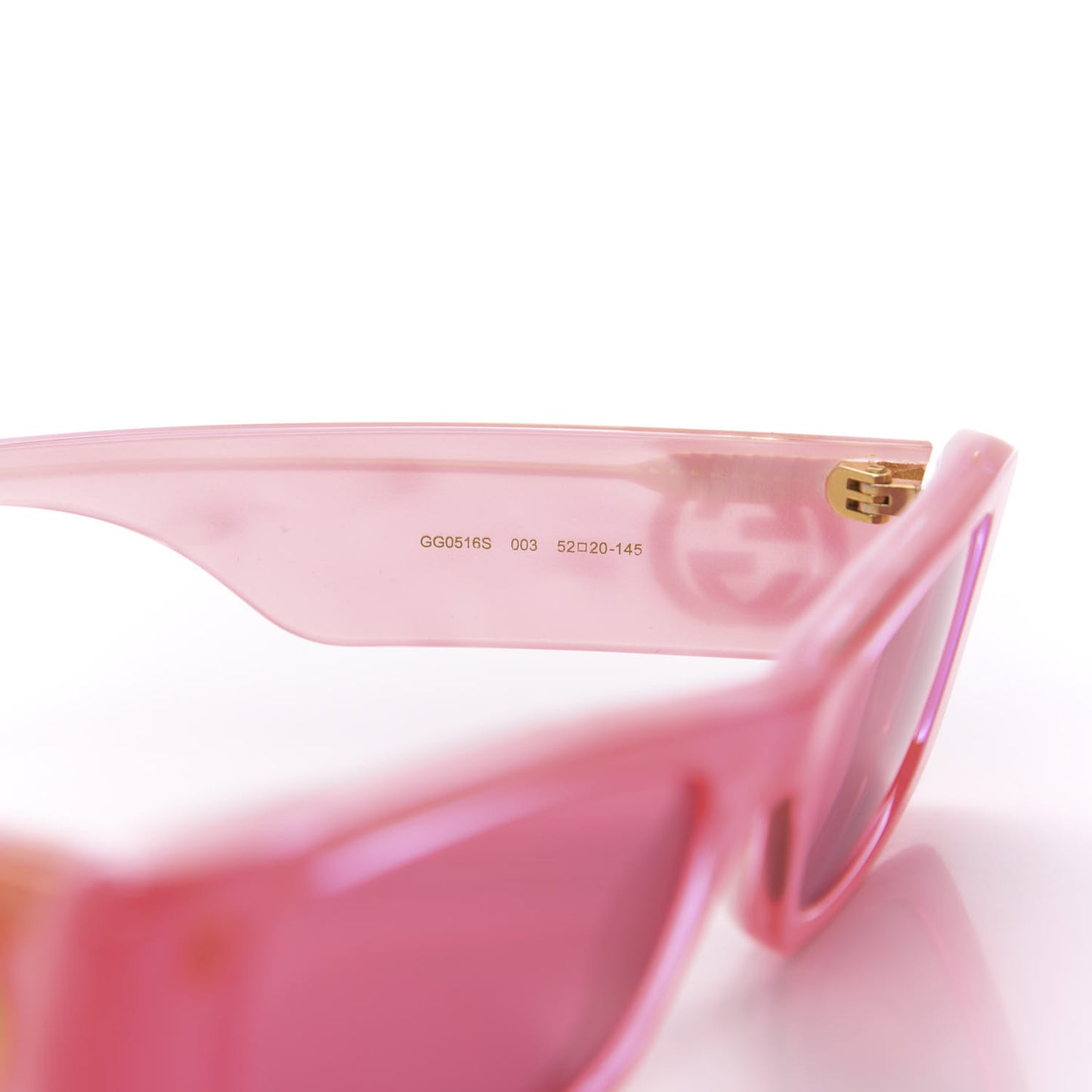 Acetate Square Sunglasses GG0516S Pink