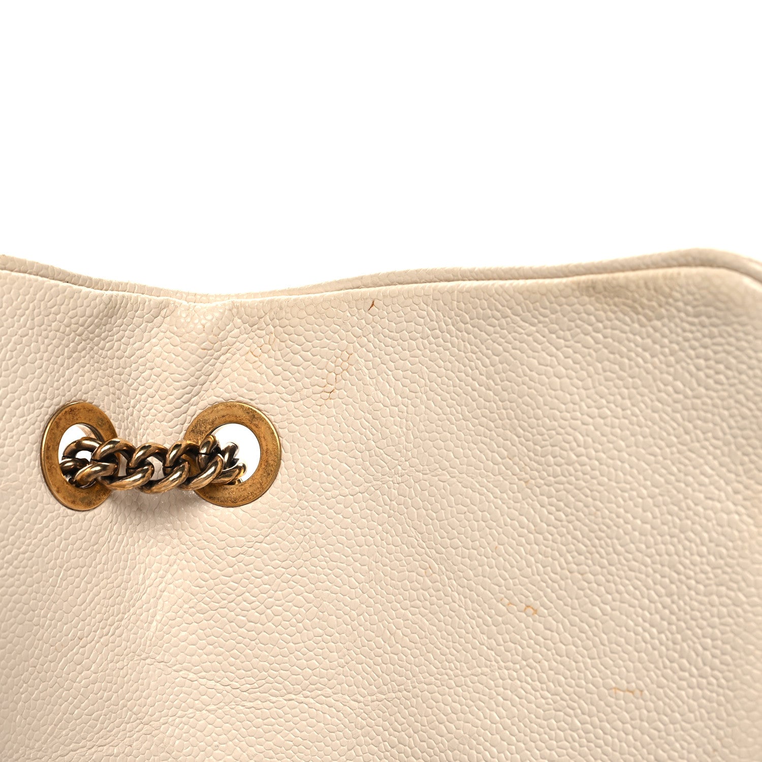 Chanel Crumpled Grained Calfskin Quilted Large Shiva Flap Dark White 12 of 19
