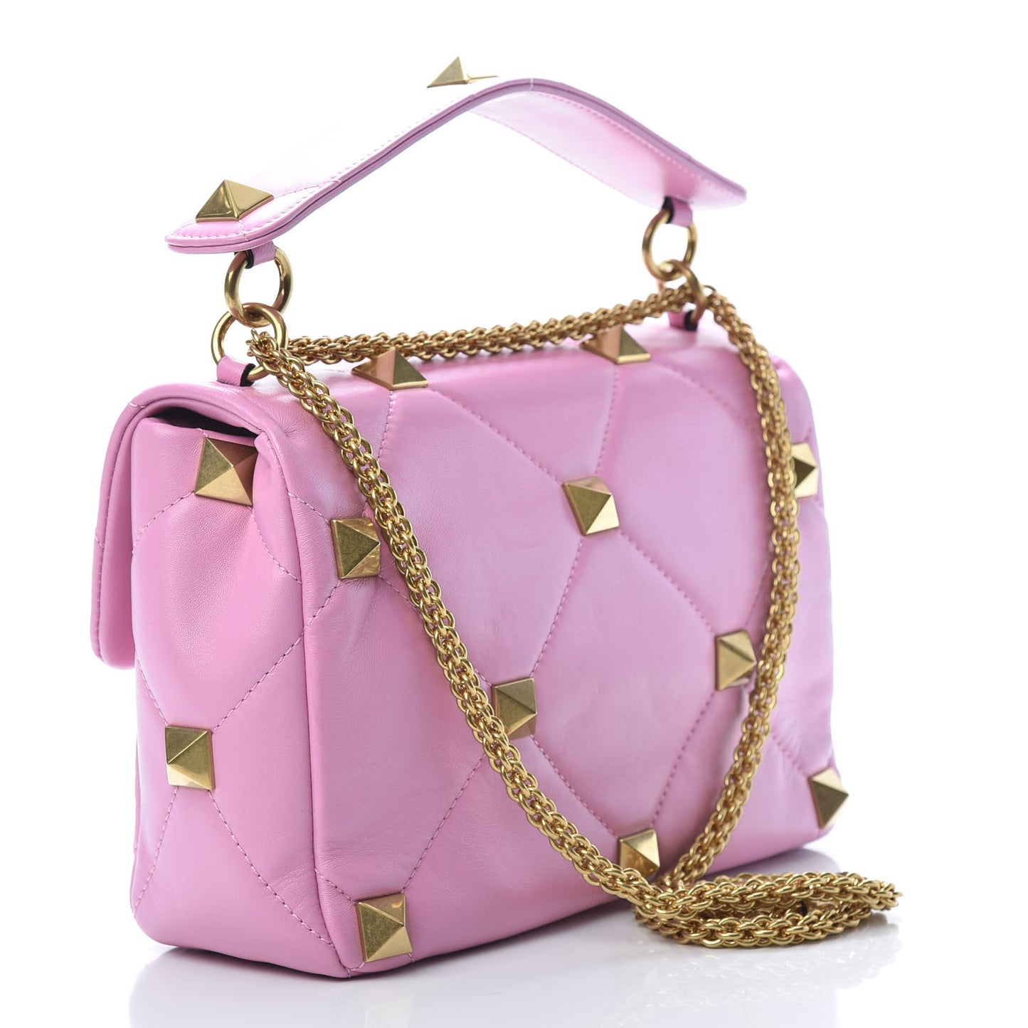 Nappa Large Roman Stud Shoulder Bag Giacinto