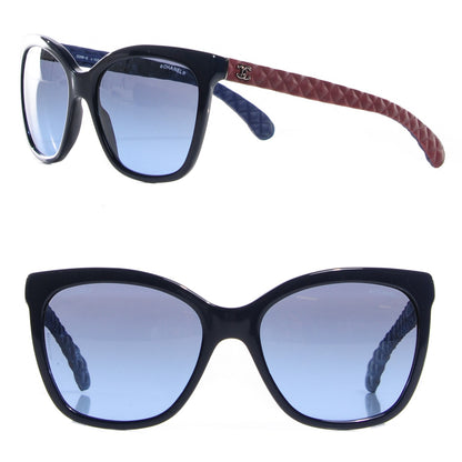 Chanel Quilted Bi-Color Sunglasses 5288-Q Blue Burgundy 1 of 7