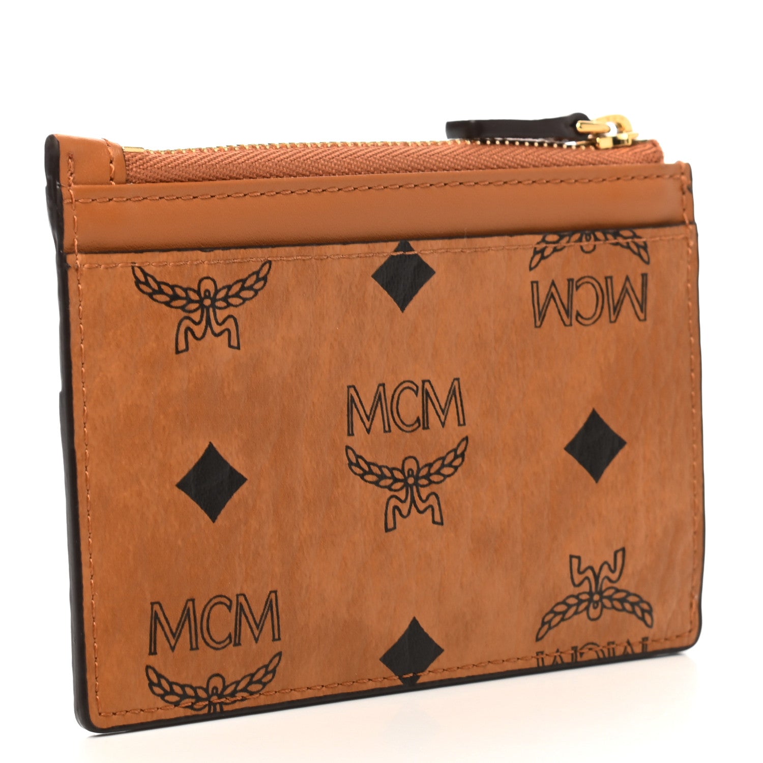 MCM Visetos Patricia Card Case Cognac 2 of 6