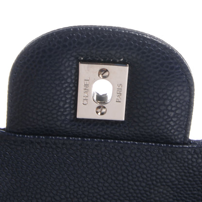 Chanel Caviar Jumbo Single Flap Dark Navy 6 of 9