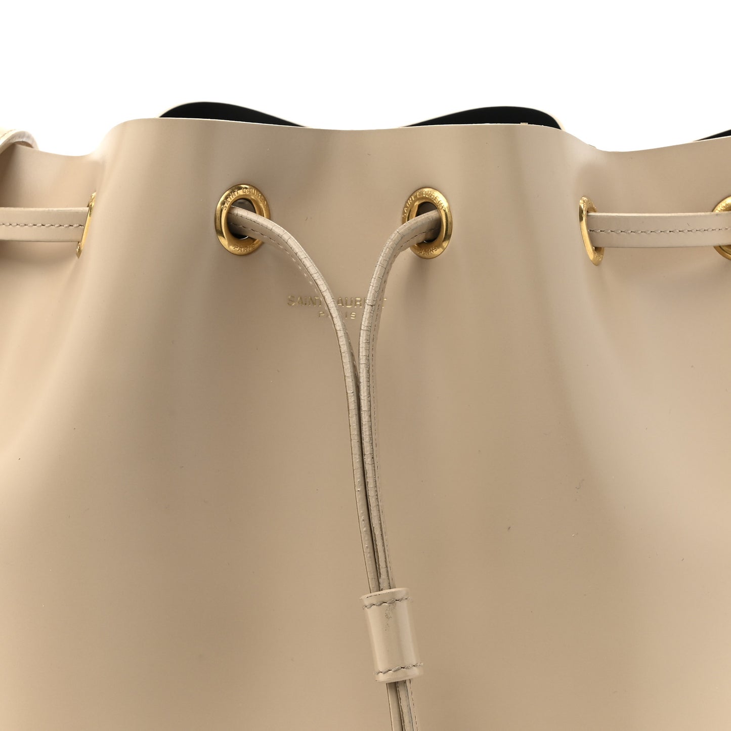Calfskin Medium Emmanuelle Bucket Bag Nude Powder