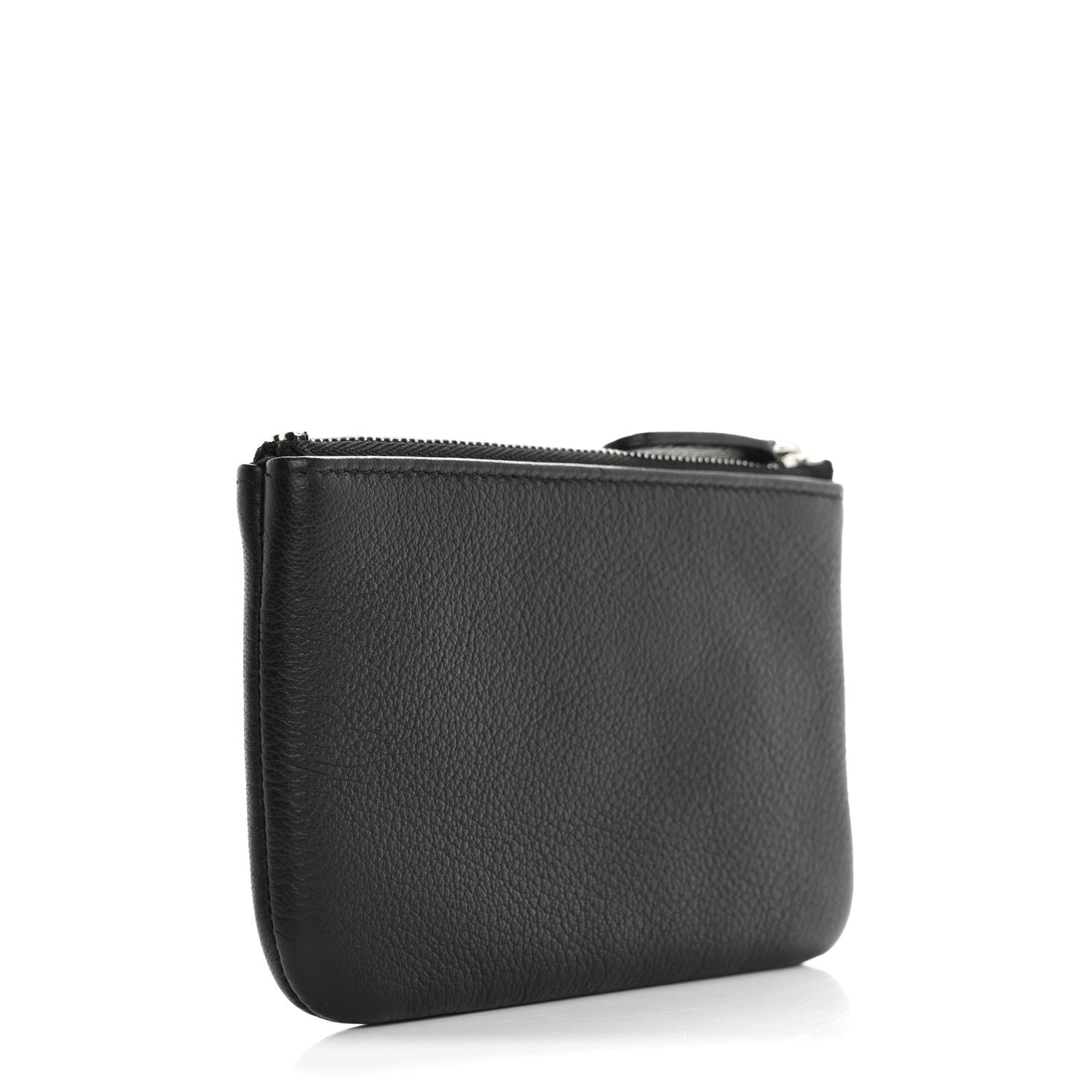 Chanel Goatskin Camellia CC Cosmetic Pouch Black 3 of 8