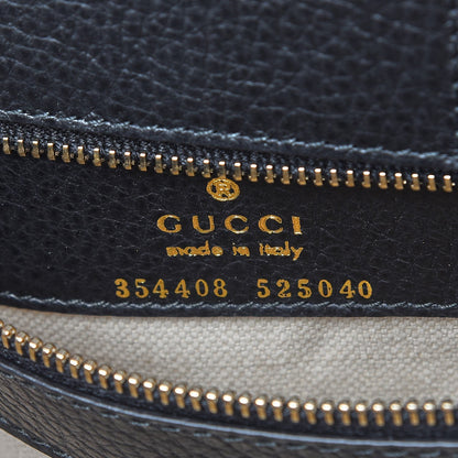 Gucci Pebbled Calfskin Small Swing Tote Black 6 of 7