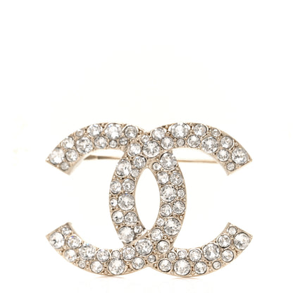 Chanel Crystal Palais Garnier CC Brooch Gold 1 of 6