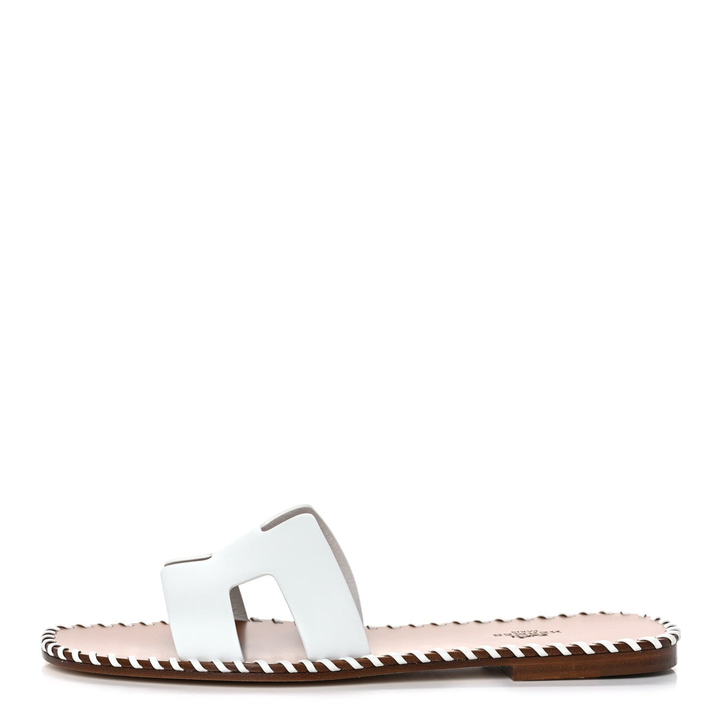 Calfskin Braided Oran Sandals 40 White