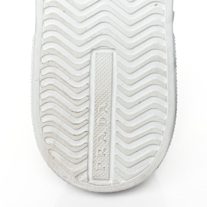 Prada Vitello Soft Logo Low Top Sneakers 38 White 8 of 10