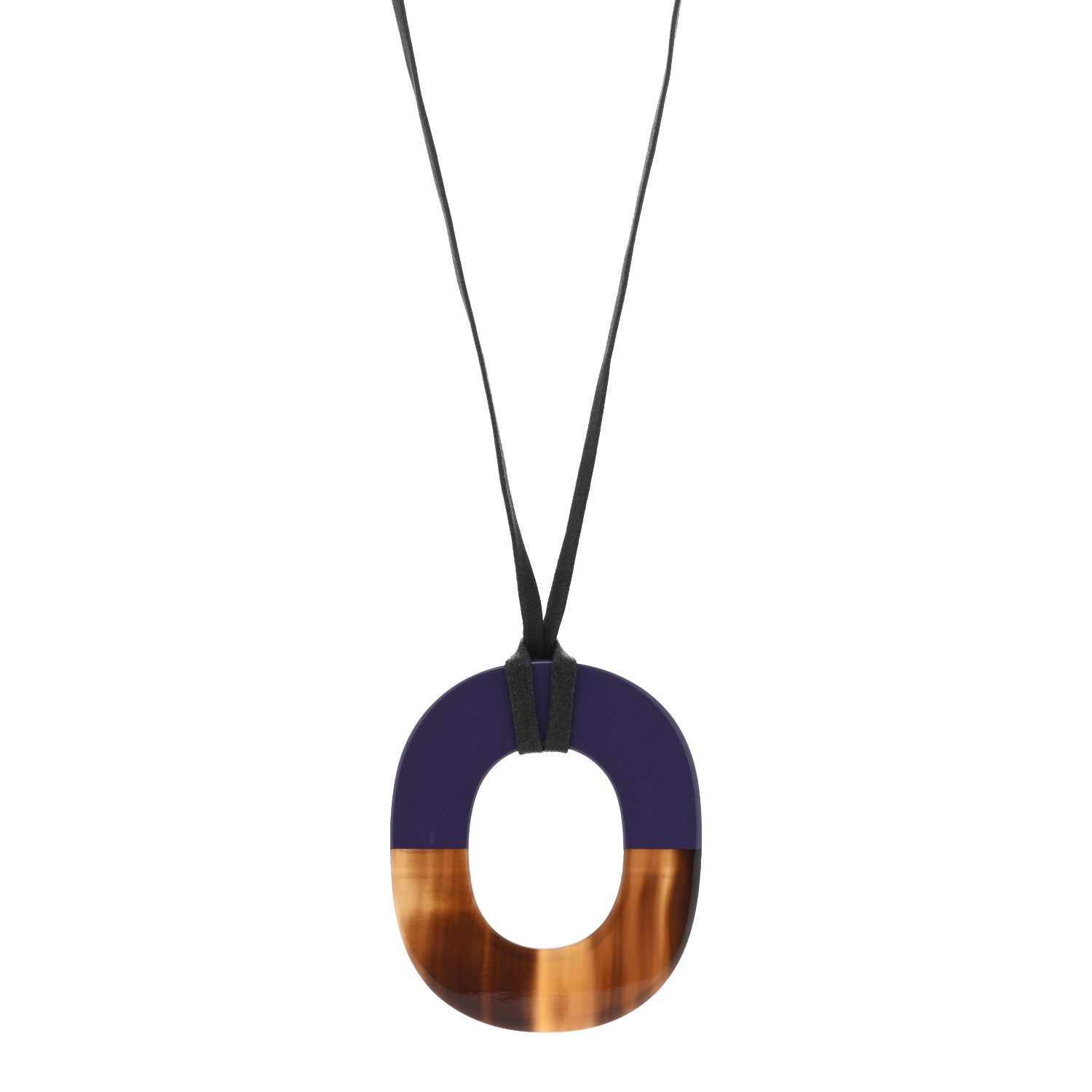 Hermes Buffalo Horn Isthme Pendant Necklace 1 of 4