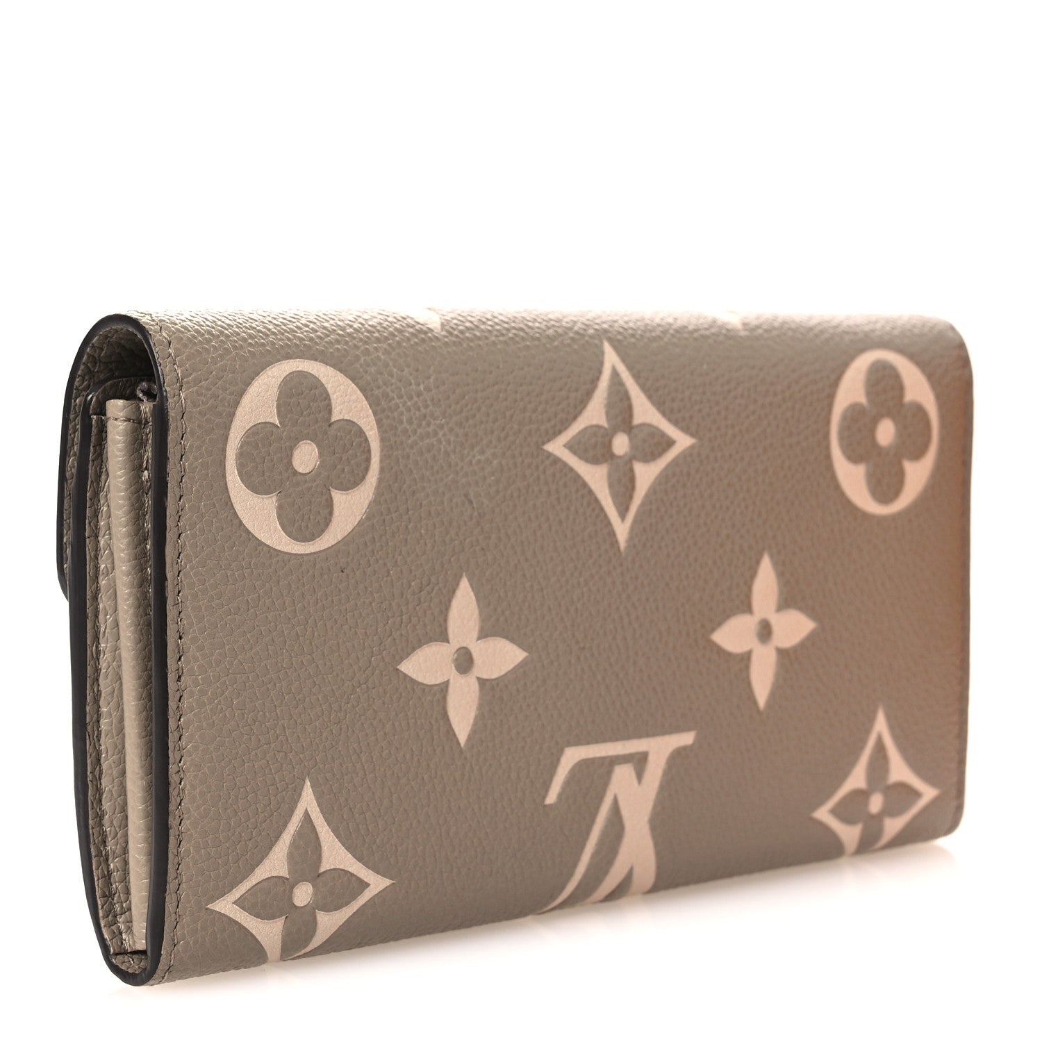 Louis Vuitton Empreinte Monogram Giant Sarah Wallet Tourterelle Creme 3 of 10