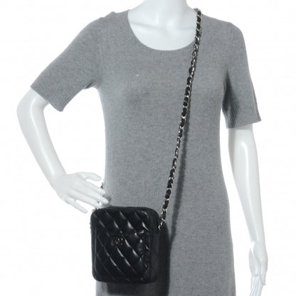 Chanel Lambskin Quilted Small Messenger Bag Black 2 of 7