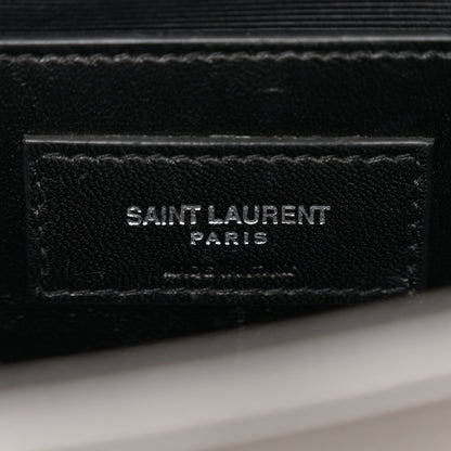 Saint Laurent Grain De Poudre Medium Classic Monogram Kate Satchel Earth Grey 6 of 10