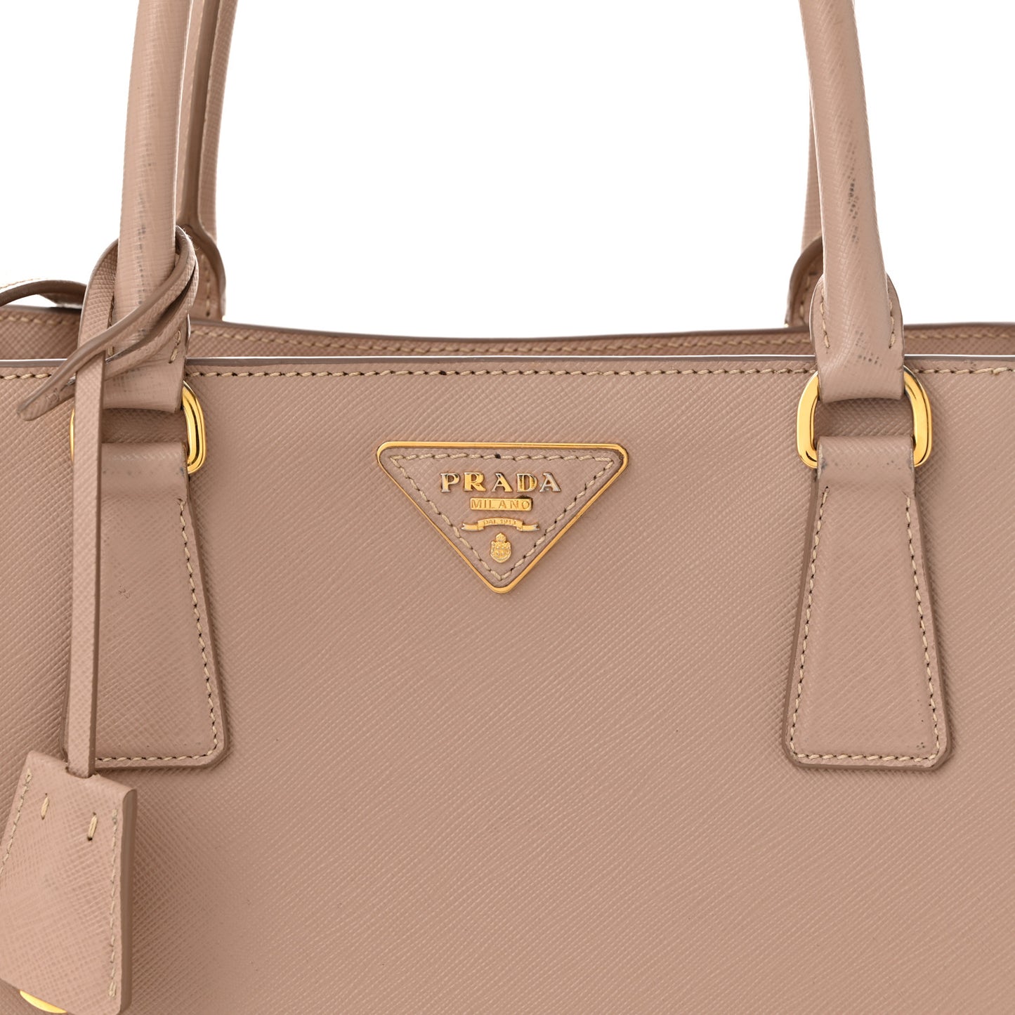 Saffiano Lux Medium Tote Cammeo