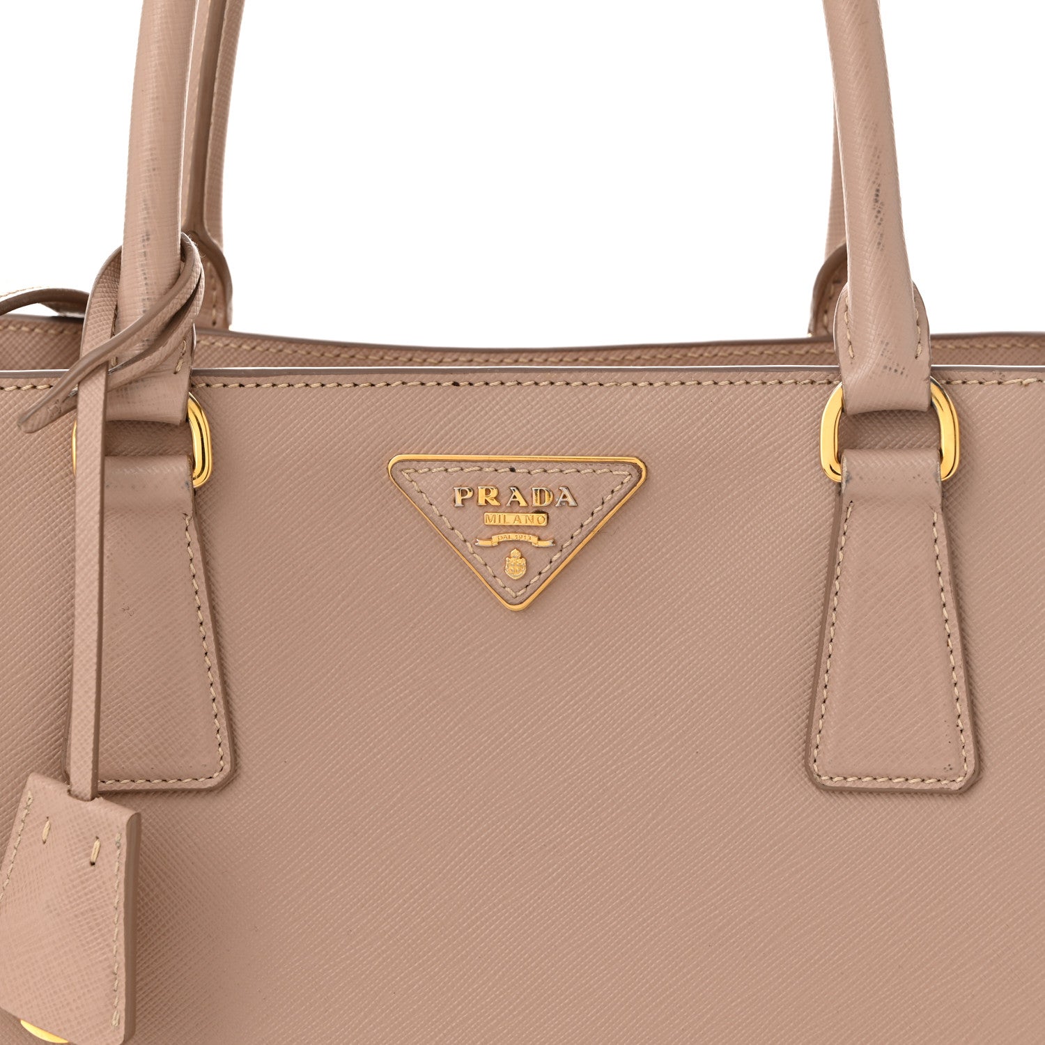 Prada Saffiano Lux Medium Tote Cammeo 9 of 13