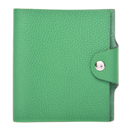 Hermes Taurillon Clemence Ulysse Mini Notebook Bambou 1 of 9