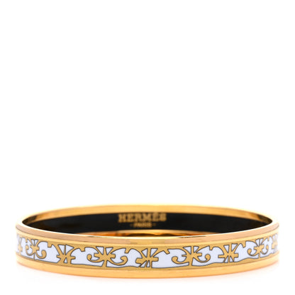 Hermes Enamel Printed Narrow Balcons du Guadalquivir Bracelet 1 of 5