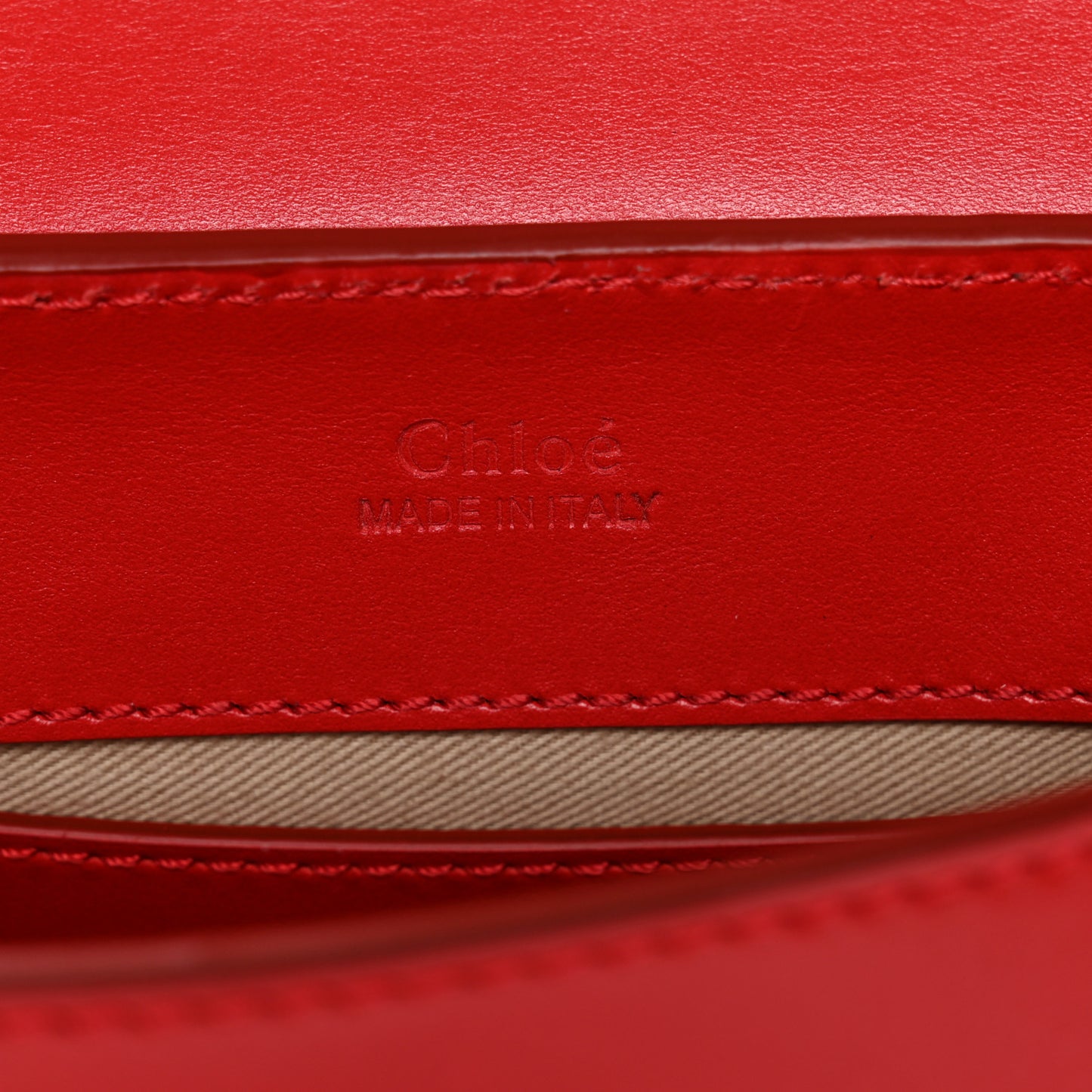 Calfskin Suede C Belt Bag Plaid Red