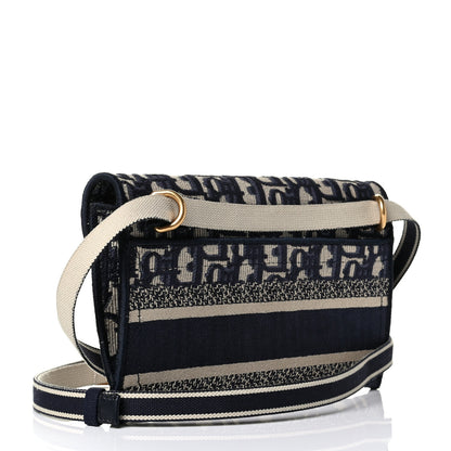 Christian Dior Oblique Saddle Belt Bag Blue 2 of 6