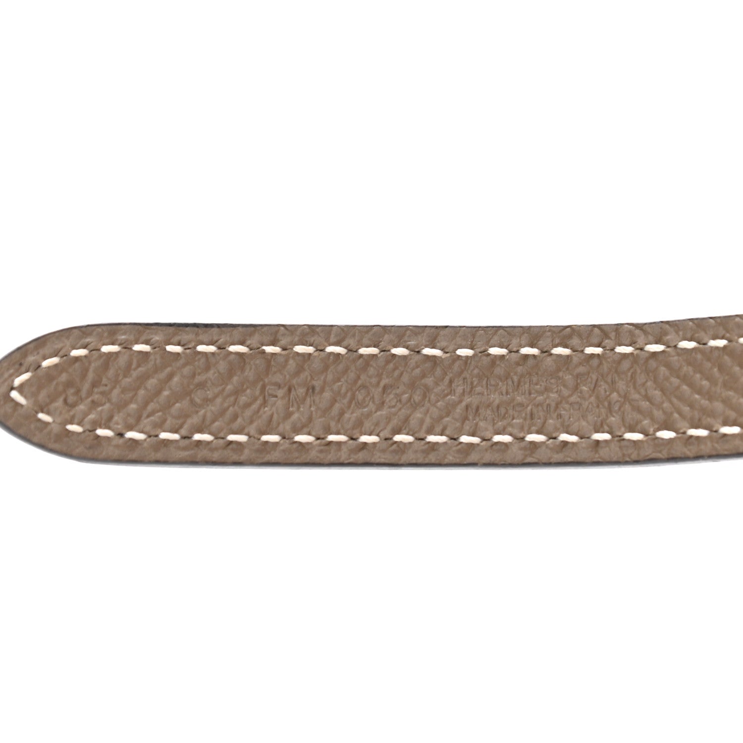 Hermes Swift Epsom 13mm Focus Belt 85 Black Etoupe 5 of 6