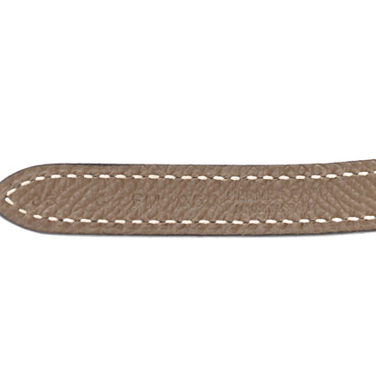 Hermes Swift Epsom 13mm Focus Belt 85 Black Etoupe 5 of 6