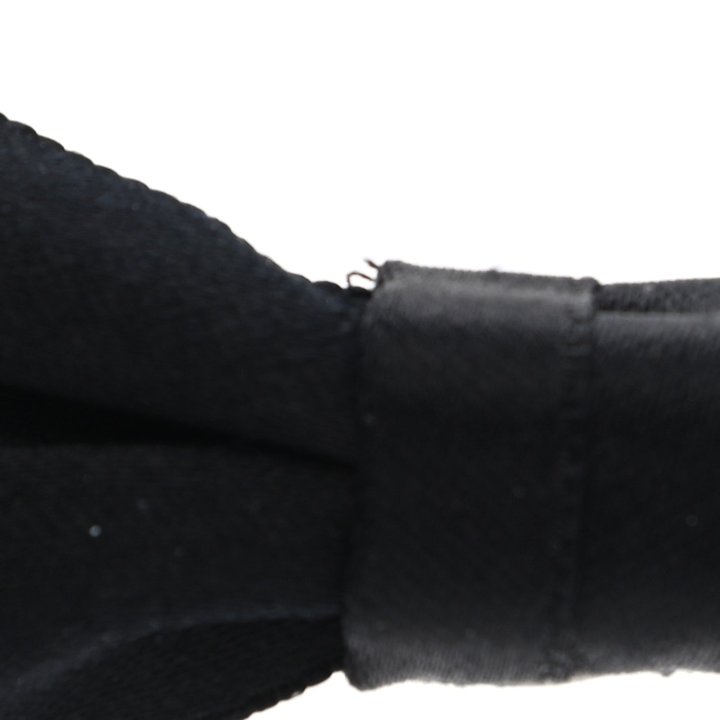 Satin CC Hair Clip Bow Black
