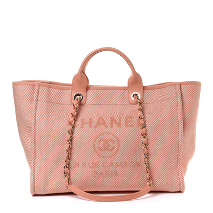 Chanel Mixed Fibers Calfskin Medium Deauville Tote Light Orange 1 of 10