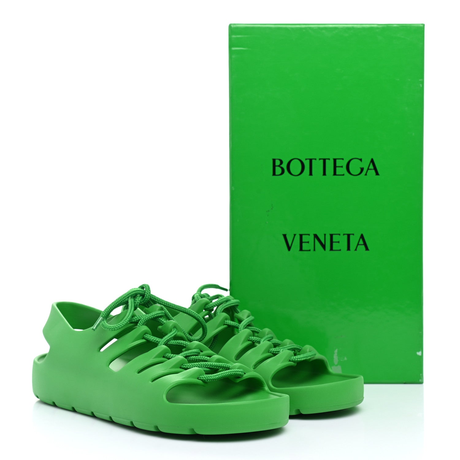 Bottega Veneta Rubber Jelly Sandals 39 Grass 8 of 8
