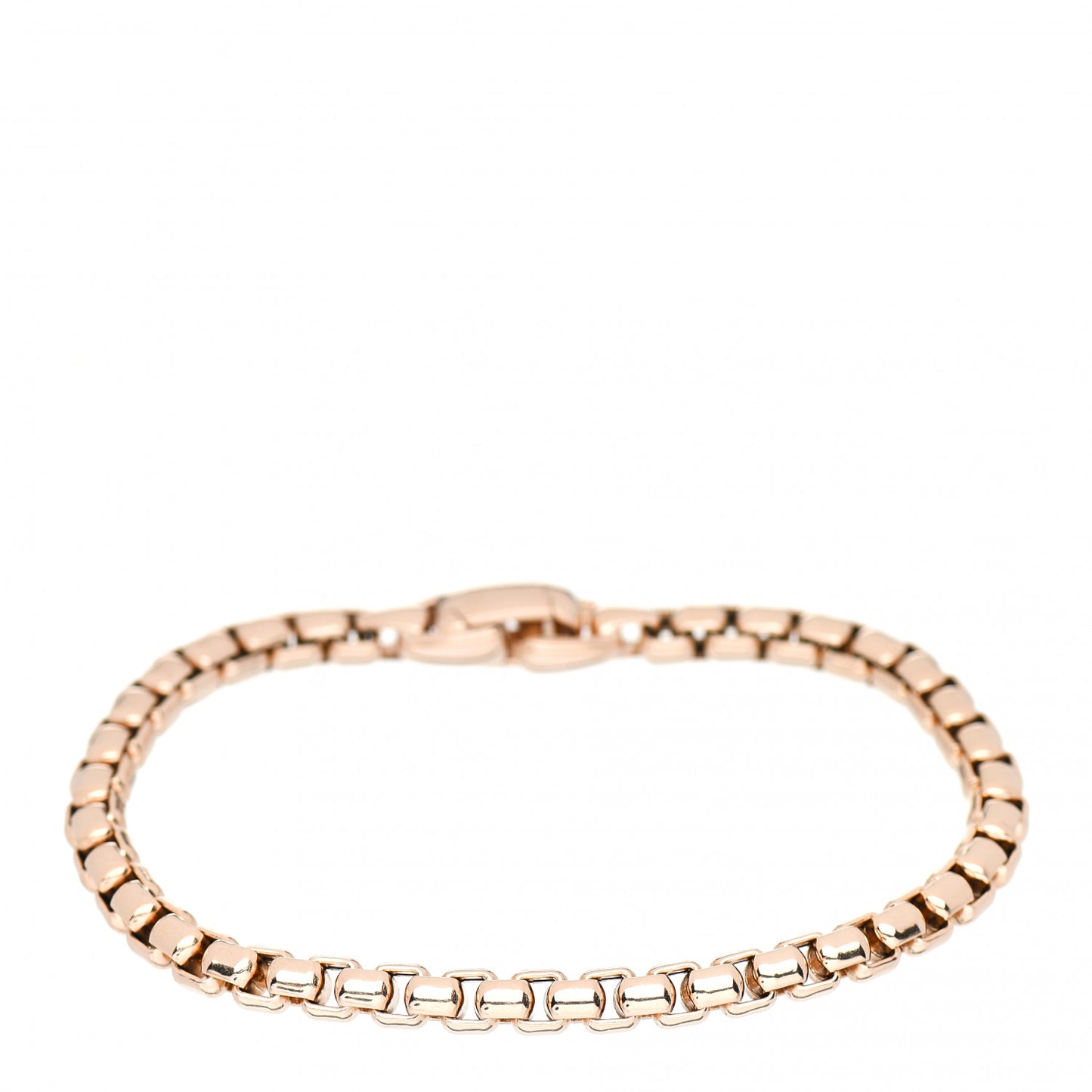 18K Rose Gold 5mm Box Chain Bracelet