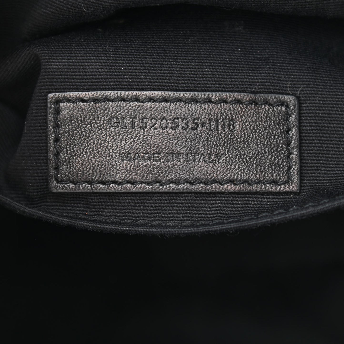 Calfskin Crocodile Embossed Monogram Lou Camera Bag Black