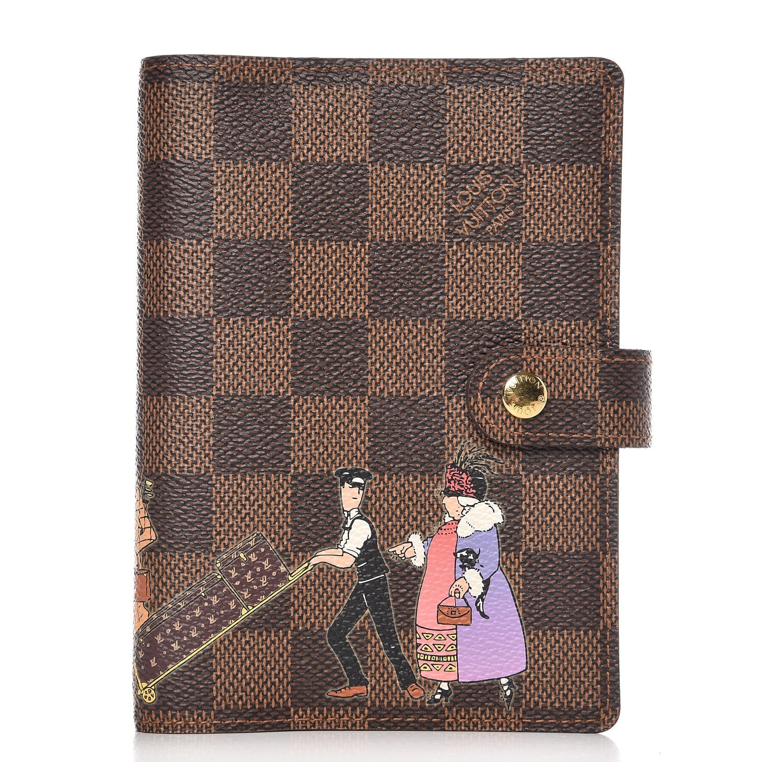 Louis Vuitton Damier Ebene Illustre Small Ring Agenda 1 of 6