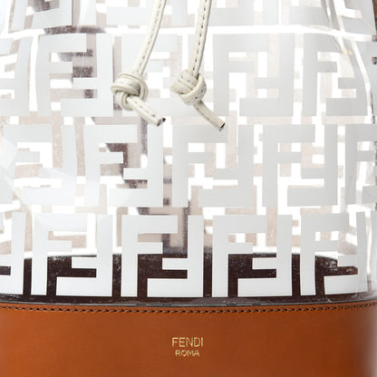 Fendi TPU FF Vitello Aura F is Fendi Grande Mon Tresor Bucket Bag White Cuoio 18 of 22