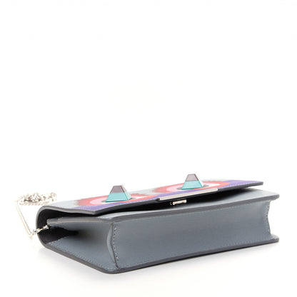 Fendi Vitello Elite Studded Hypnoteyes Tube Wallet On Chain Polvere Multicolor 4 of 10