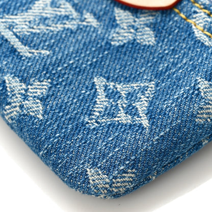 Louis Vuitton Monogram Denim Key Pouch Denim Blue 8 of 9