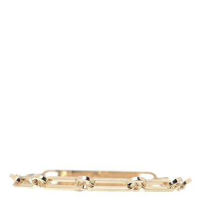 Hermes 18K Yellow Gold Diamond Pave PM Kelly Chaine Bracelet ST 3 of 5