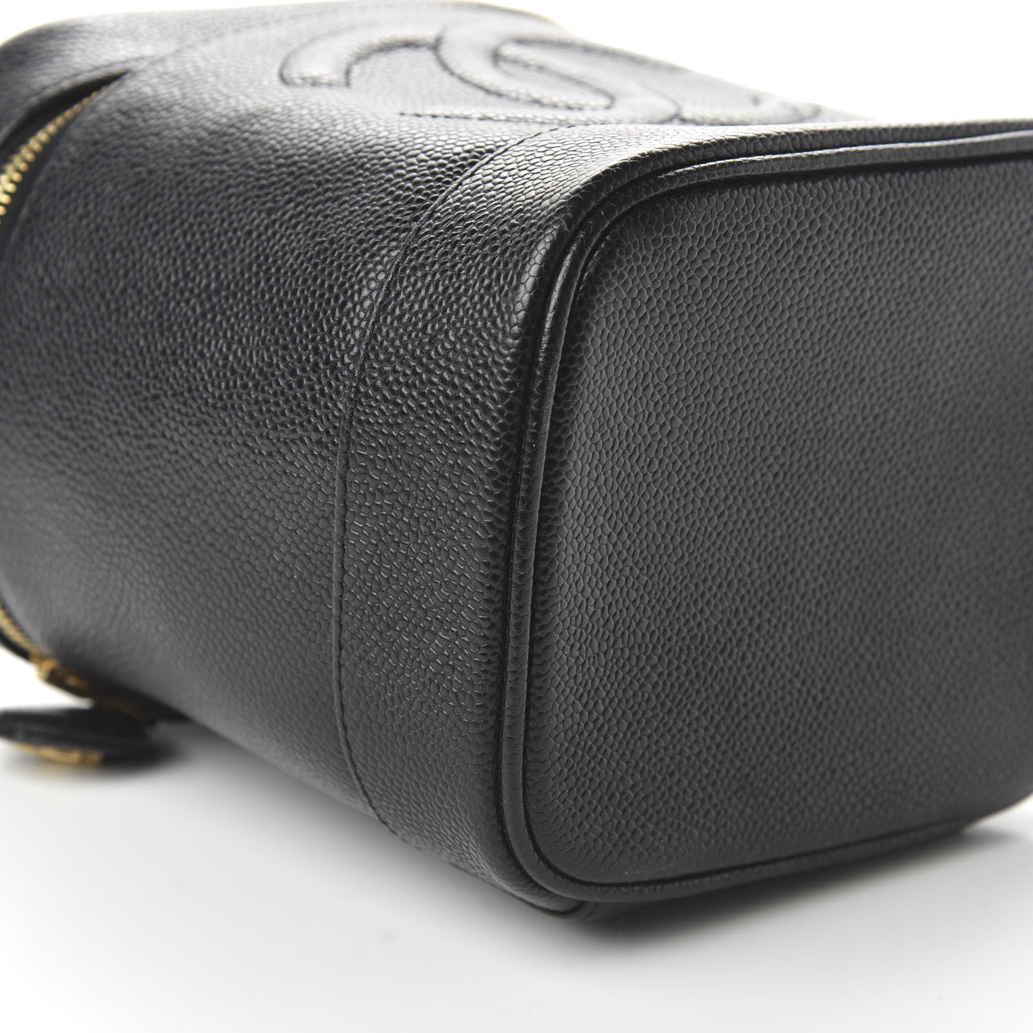 Chanel Caviar Vanity Cosmetic Case Black 6 of 11