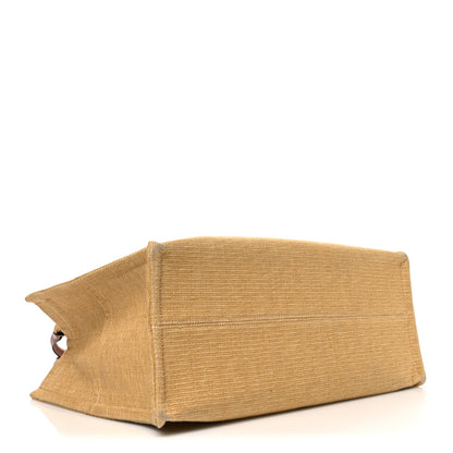 Celine Canvas Calfskin Triomphe Large Cabas Thais Natural Tan 3 of 10