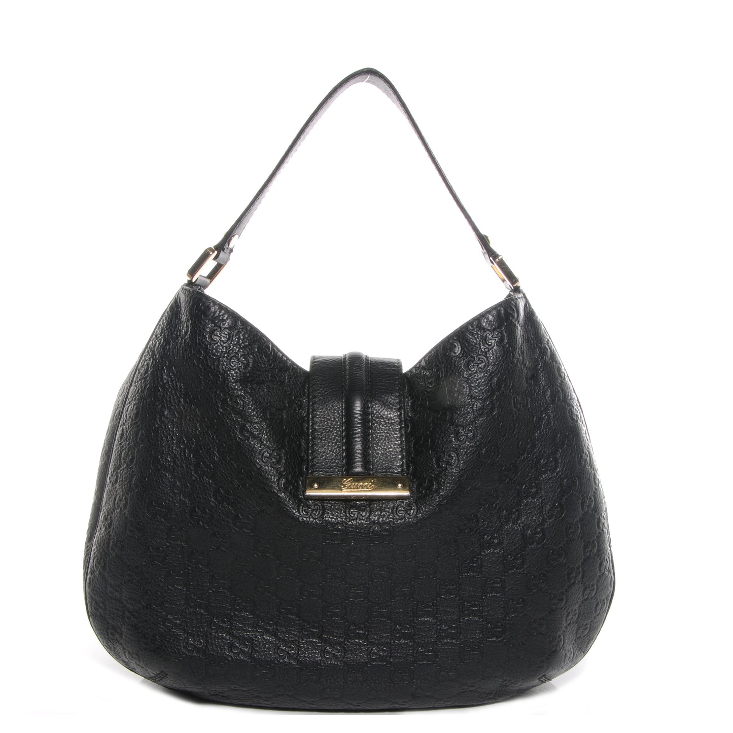 Guccissima New Ladies Web Large Hobo Black