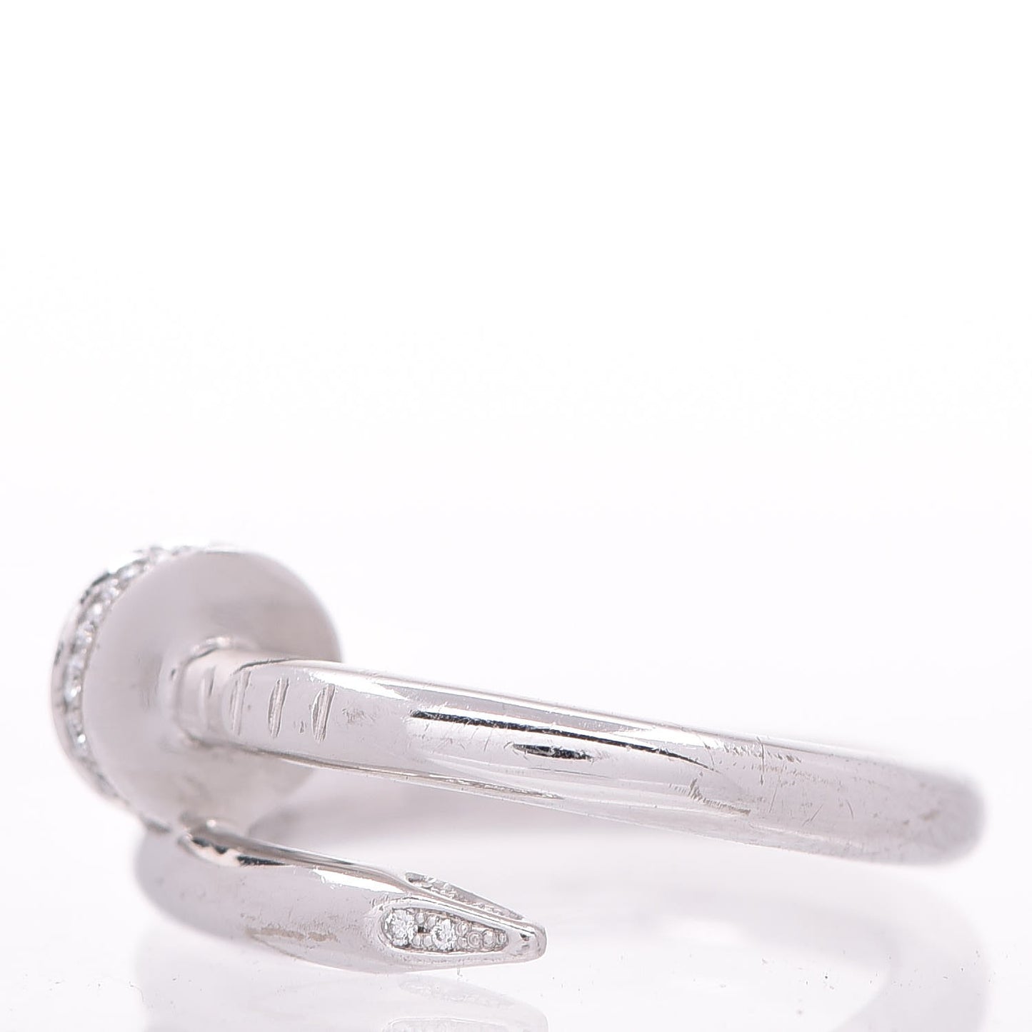 18K White Gold Diamond Juste Un Clou Ring 52 6