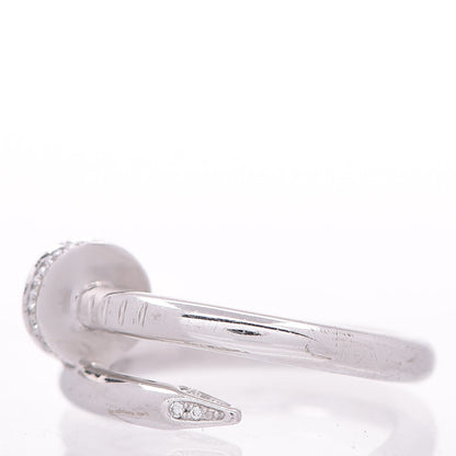 Cartier 18K White Gold Diamond Juste Un Clou Ring 52 6 3 of 7