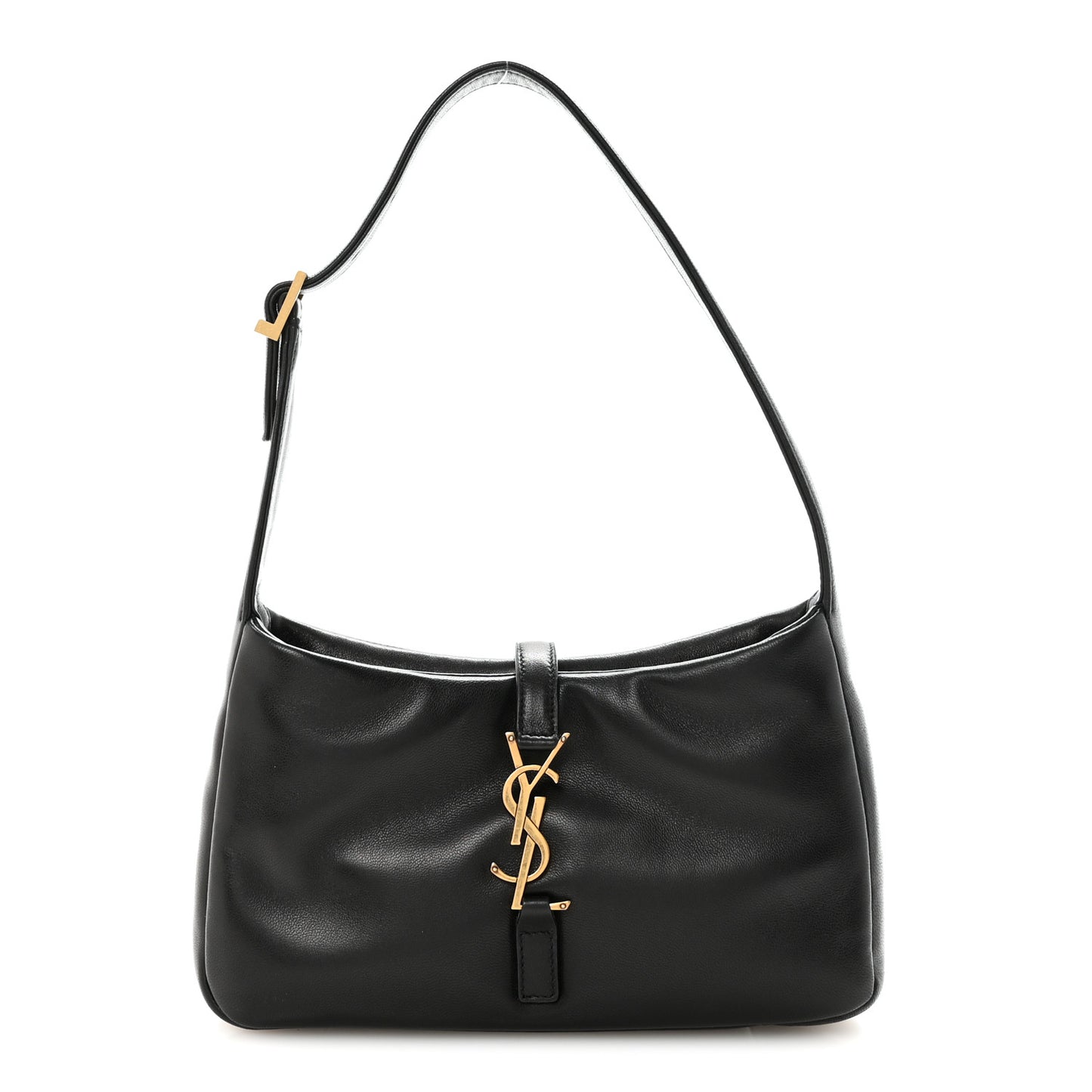 Padded Lambskin Le 5 A 7 Hobo Black