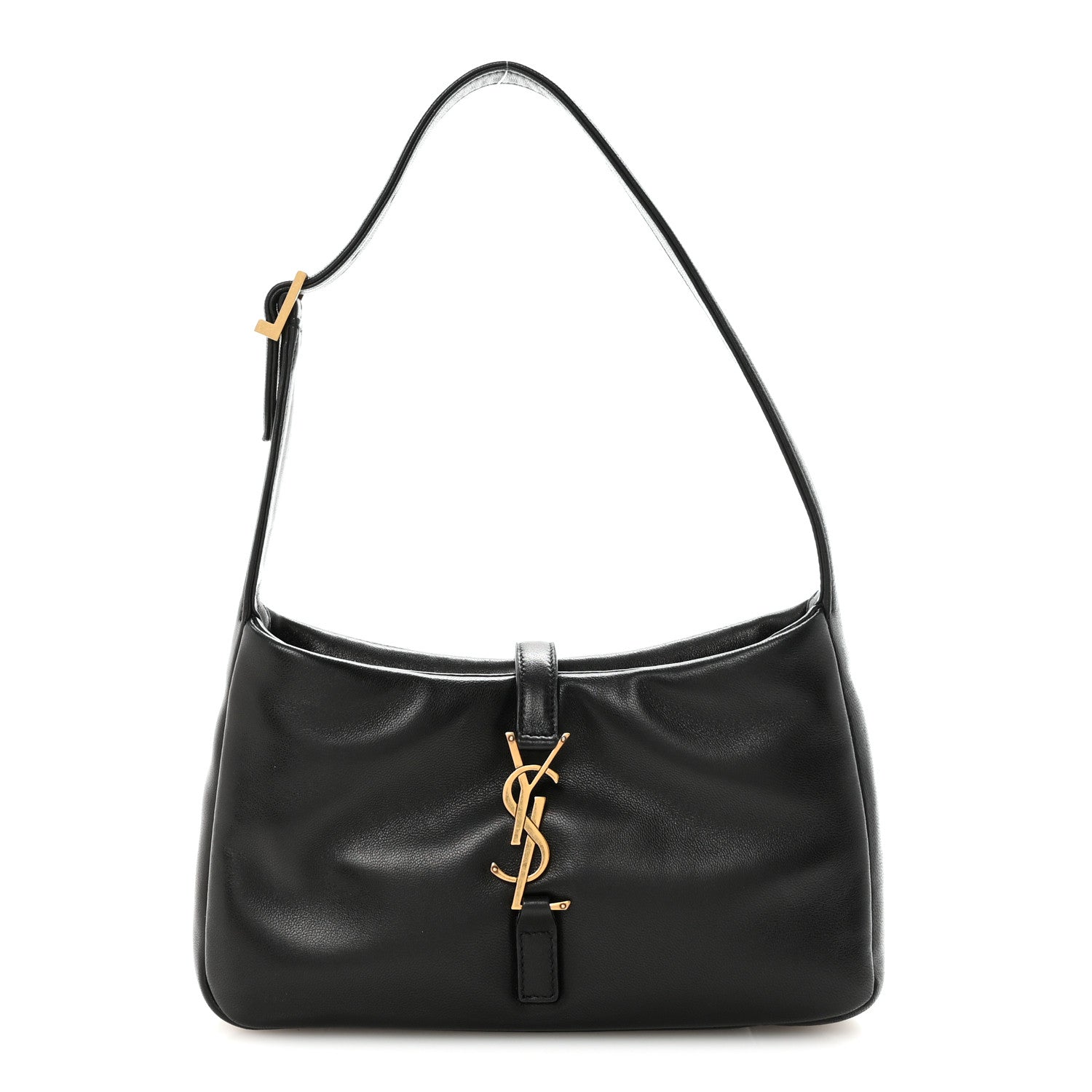 Saint Laurent Padded Lambskin Le 5 A 7 Hobo Black 1 of 10