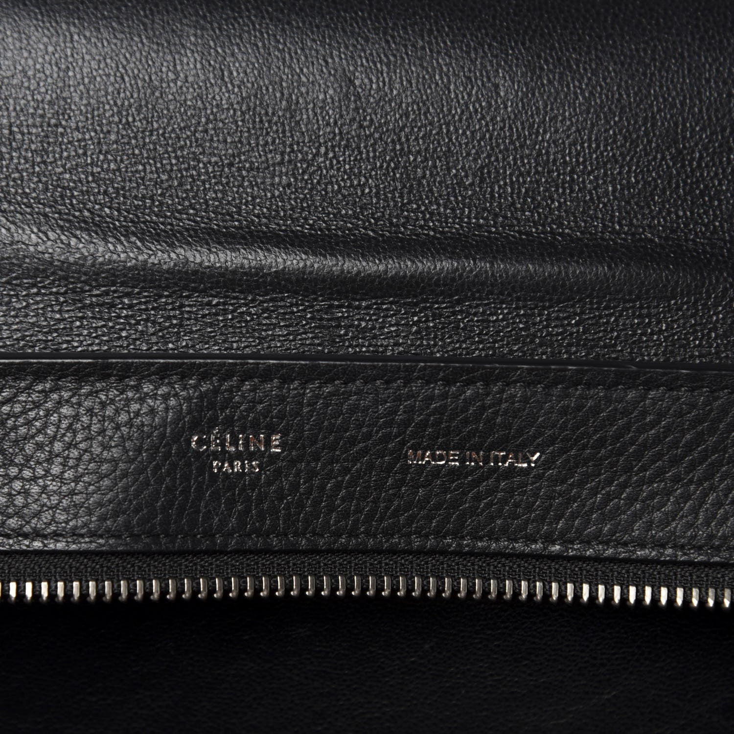 Celine Drummed Calfskin Suede Medium Trapeze Black 8 of 11