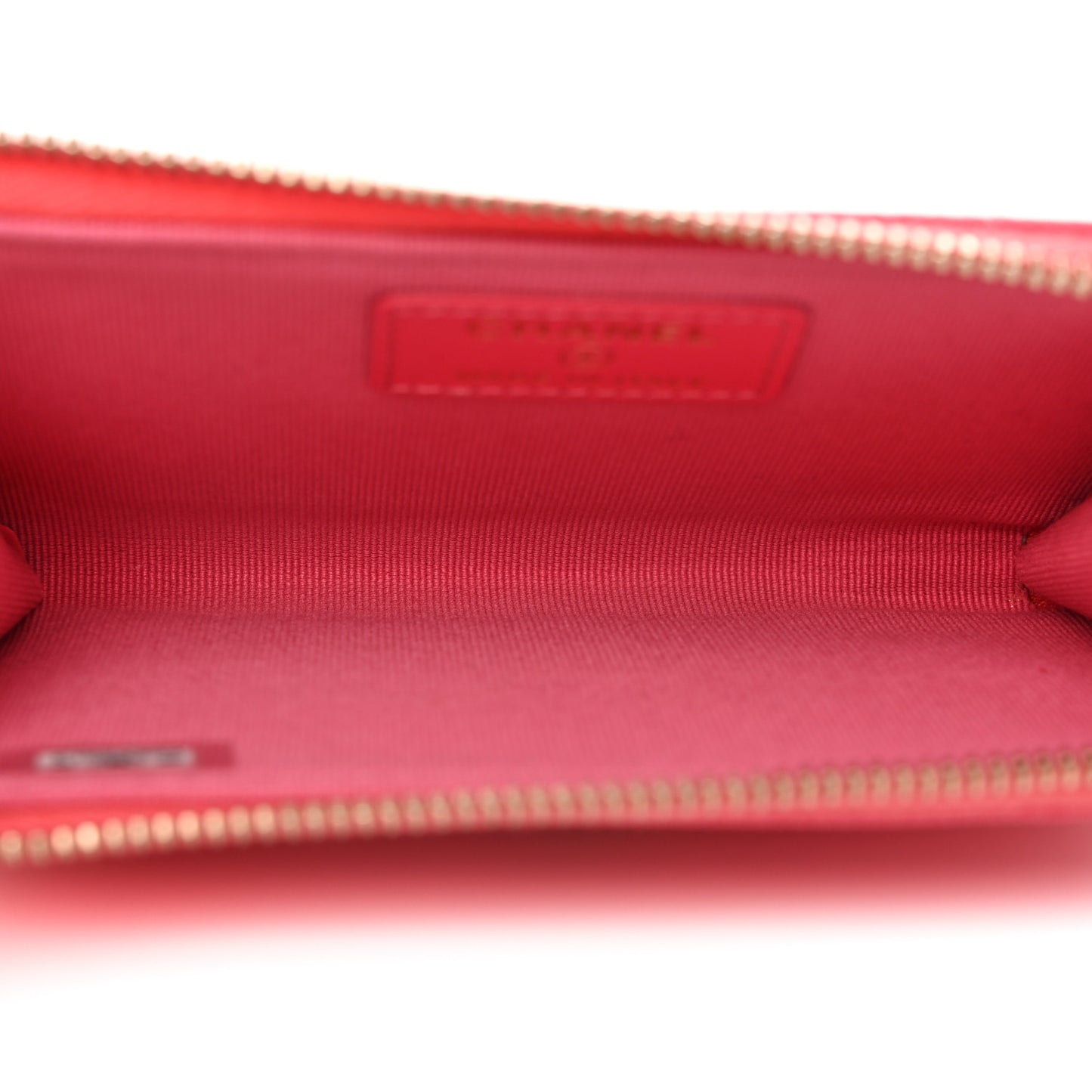 Caviar Quilted CC Zip Around Card Holder Rose